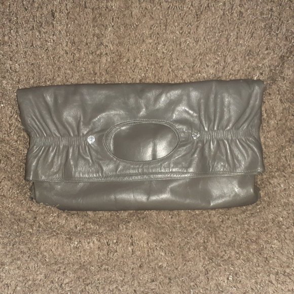 RUDSAK-Foldover-Ruched-Clutch - Picture 1 of 8